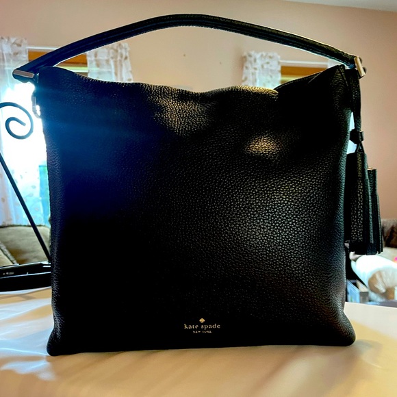 Bags Black Leather Kate Spade Shoulder Bag Poshmark
